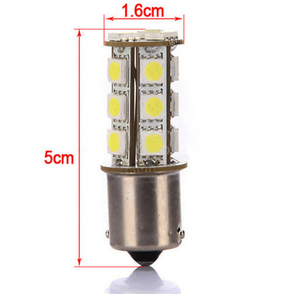2X 18 Led Brake Reverse Turn Stop Tail Light Bulb 1156 BA15S Car White Globe - salelink.co.nz