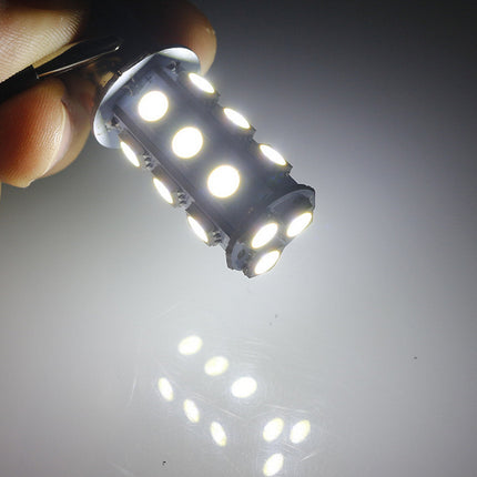 2X 18 Led Brake Reverse Turn Stop Tail Light Bulb 1156 BA15S Car White Globe - salelink.co.nz