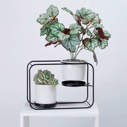 Flower Pot Ceramic Planter Rack Holder Shlef
