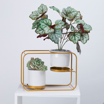 Flower Pot Ceramic Planter Rack Holder Shlef - salelink.co.nz