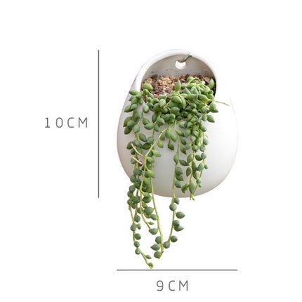 White Plant Pot Ceramic Planter - salelink.co.nz