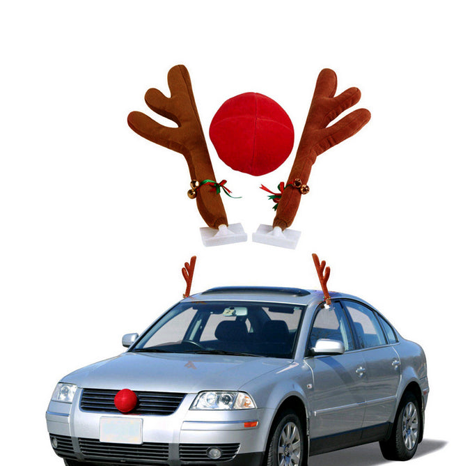 Christmas Car Reindeer Antler Decorations