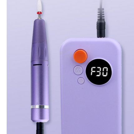 Rechargeable Electric Nail File Kit Purple - salelink.co.nz