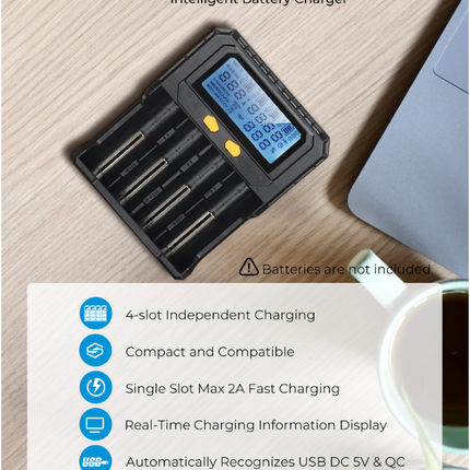 Smart Battery Charger 4 Slots