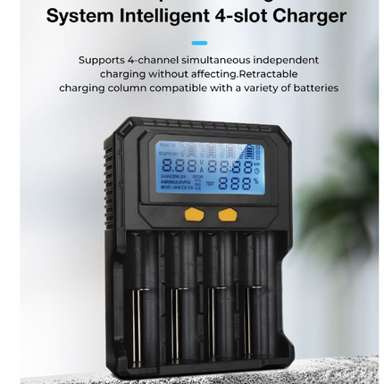 Smart Battery Charger 4 Slots