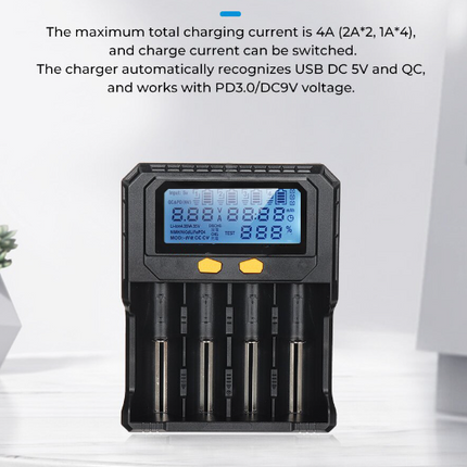 Smart Battery Charger 4 Slots