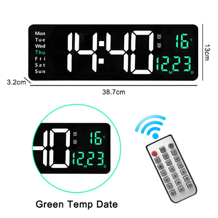 Large Digital Wall Clock - salelink.co.nz