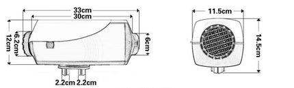 12V 2KW Diesel Air Heater - salelink.co.nz