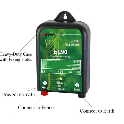 XSTOP EL101 20km Electric Fence Energiser 240V - salelink.co.nz