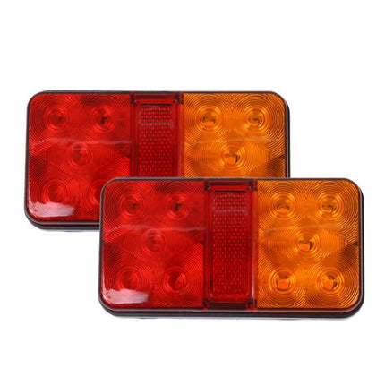 A Pair 12V 24V LED Tail Lights Lamp For Truck Trailer - salelink.co.nz