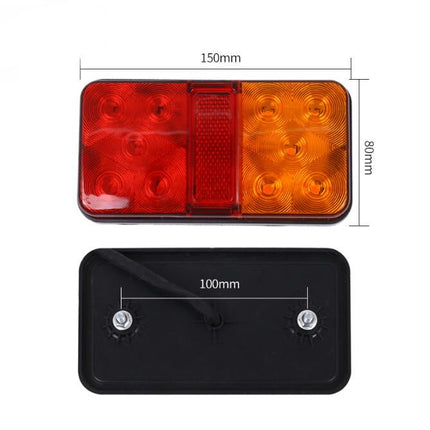 A Pair 12V 24V LED Tail Lights Lamp For Truck Trailer - salelink.co.nz