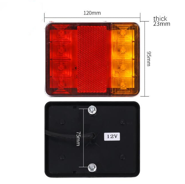 A Pair 12V 24V LED Trailer Truck Tail Lights - salelink.co.nz