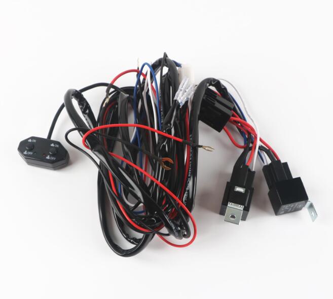 Dual control LED Light Bar Wiring Harness