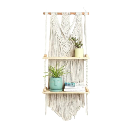 Macrame Wall Hanging Shelf