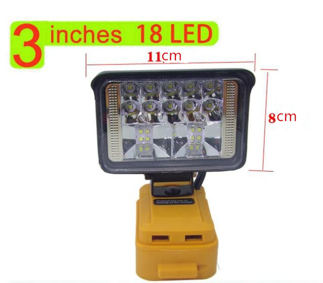3inch LED Work Light Compatible With DeWalt 18V 20V Battery - salelink.co.nz
