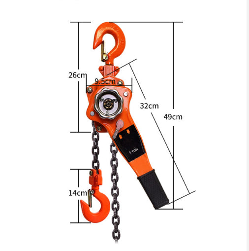 1T Steel Heavy Duty 3M Lever Block Chain Hoist