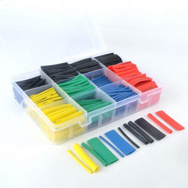 530pcs Heat Shrink Tubing Insulation Shrinkable Tube Assortment Electronic