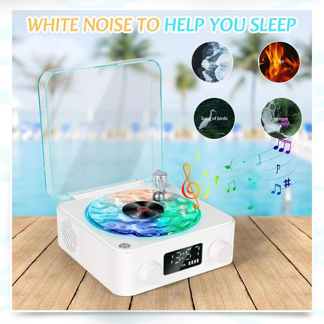 Vintage Record Player with Wireless Speaker