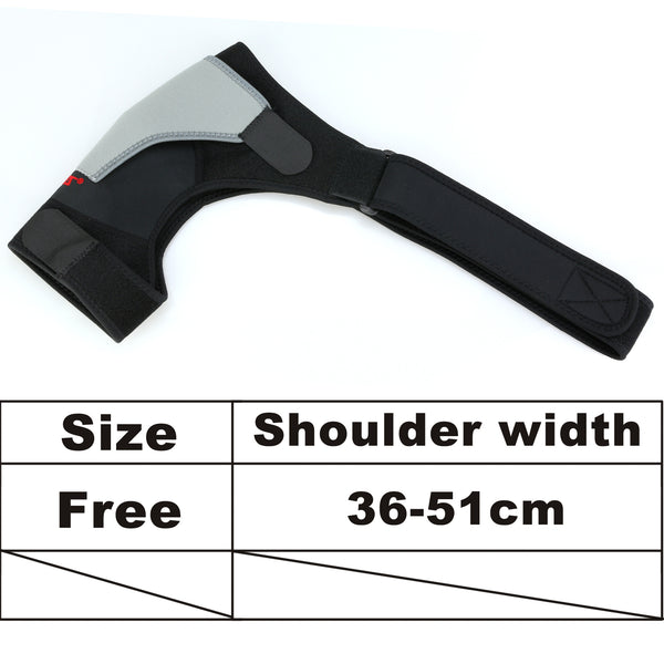 Right Shoulder Adjustable Support Brace Compression Strap Heat Patch Protection Sports