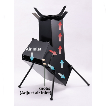 Rocket Stove 34x25x49cm
