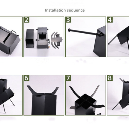 Rocket Stove 34x25x49cm