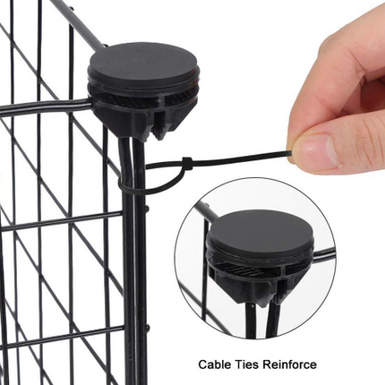 Puppy Fence with Cable Ties