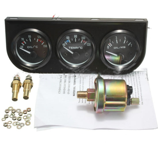 3in1 Car Meter Auto Gauge