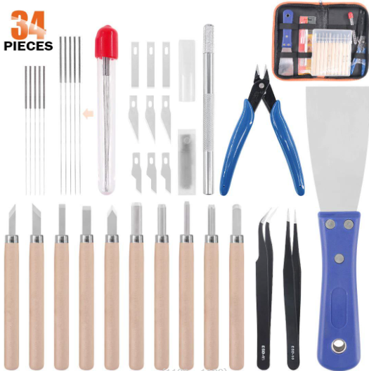 34PCS 3D Printer Accessories Tool Kit