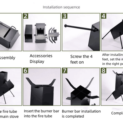 Rocket Stove 34x25x49cm