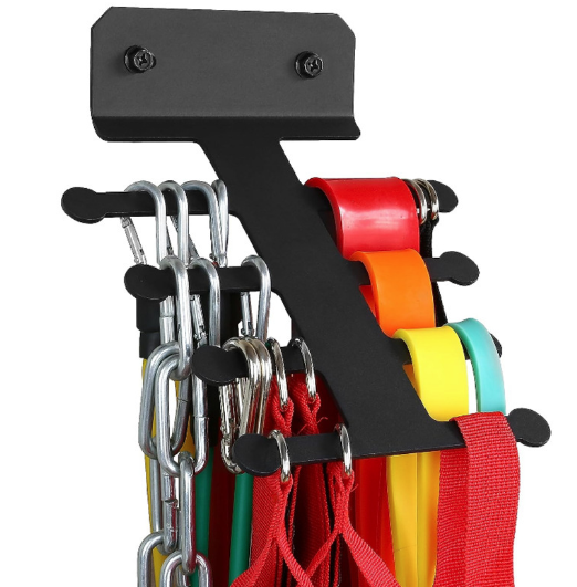 Resistance Rack Band Storage Hanger Gym Equipment Organizer Pull Up Bands Jump Ropes, Storage Rack