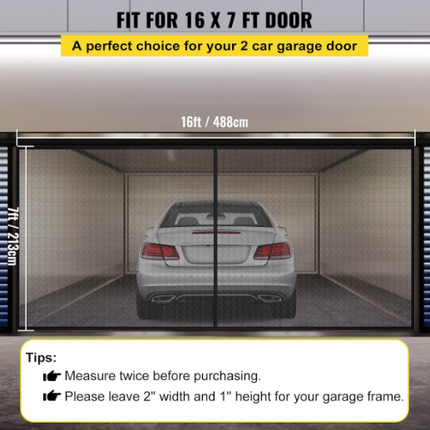 Garage Door Screen - 488 x 213cm