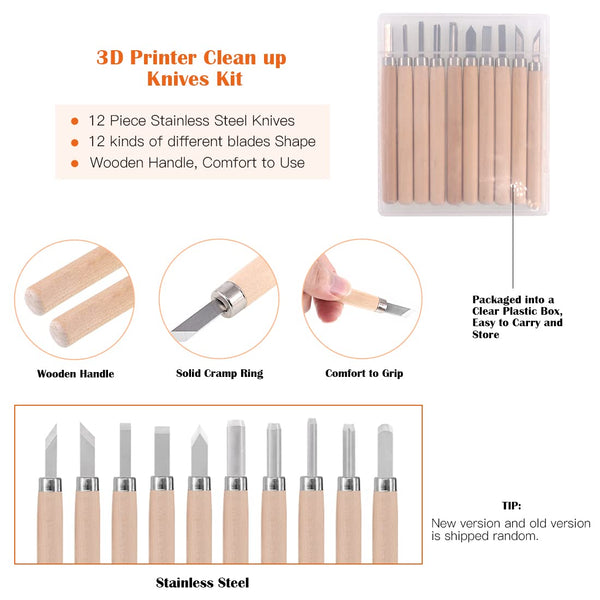 34PCS 3D Printer Accessories Tool Kit