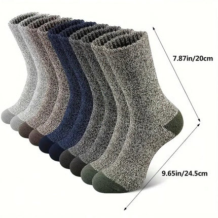 5 Pair Merino Wool Socks for Men Thick - salelink.co.nz