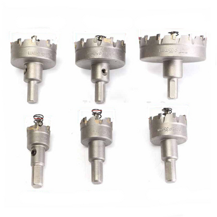6Pcs Set HSS Hole Saw Cutter Carbide Drill Bits