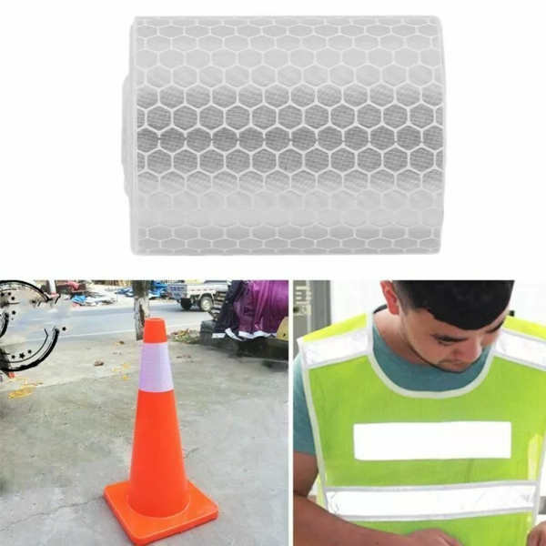 5PCS Self Adhesive High Intensity Safety luminous Vinyl Stickers Reflective Tape