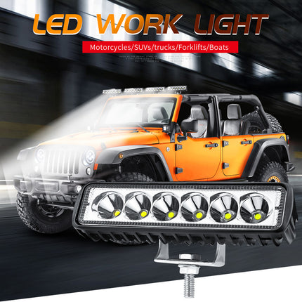 2pcs 6-Inch 10W LED Work Lights, Spotlight Off-Road LED Pods
