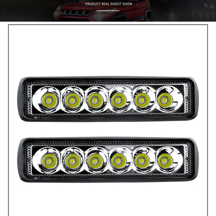 2pcs 6-Inch 10W LED Work Lights, Spotlight Off-Road LED Pods