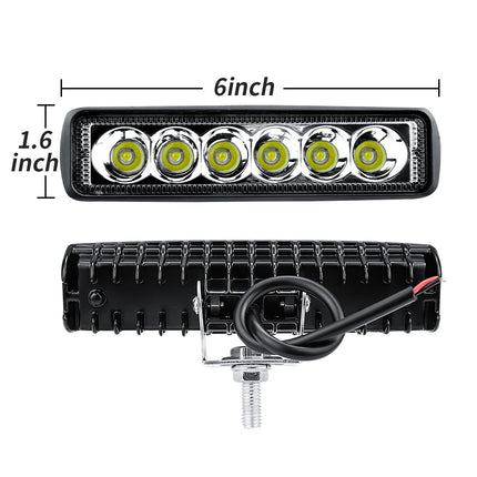 2pcs 6-Inch 10W LED Work Lights, Spotlight Off-Road LED Pods