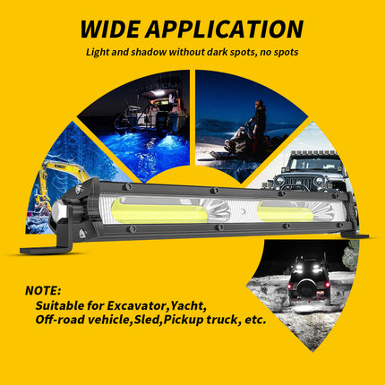 2PCS 7inch LED Work Light Bar