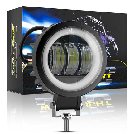 2pcs 7.6 cm LED Fog Spot Light DRL 30W Auxiliary Passing Lamp