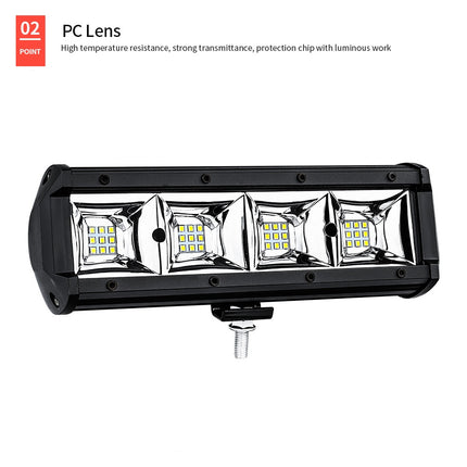 Pair 22.86cm White LED Spot Light Bar