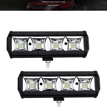 Pair 22.86cm White LED Spot Light Bar