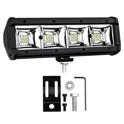 Pair 22.86cm White LED Spot Light Bar