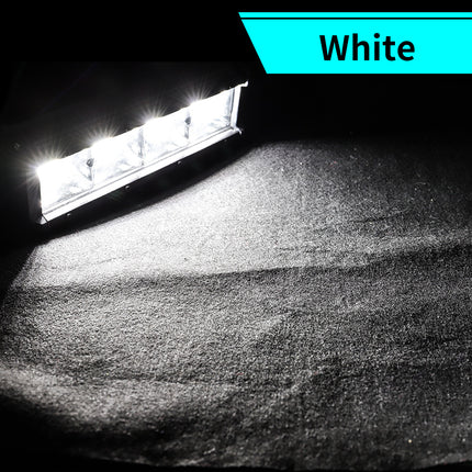 Pair 22.86cm White LED Spot Light Bar