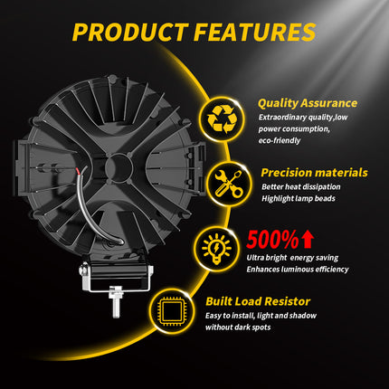 7-Inch Circular LED Spot Light Bars