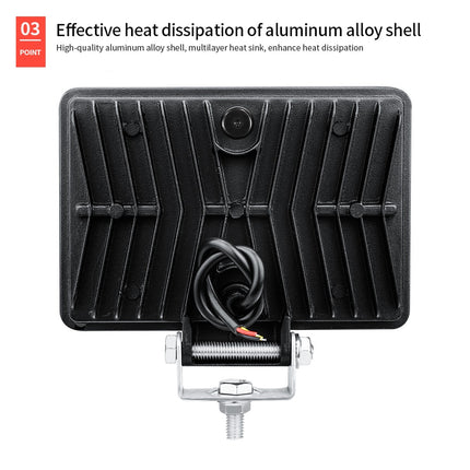 2PCS Led Work Light 5inch Flood Spot Light 23W 6500K