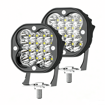 2pcs 7.62cm LED Work Pods White Spot Offroad Driving Lights