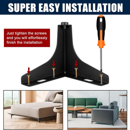 4Pcs Upgraded Metal Furniture Legs 13cm