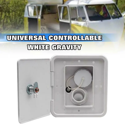 RV Gravity Water Inlet Hatch White Caravan Accessories Parts - salelink.co.nz