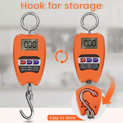 Crane Scale Weighing Digital Industrial Hanging Scale 200Kg